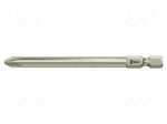Screwdriver bit | Phillips | PH2 | 1/4" | Overall len: 89mm