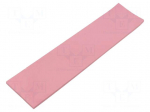 Tape: heat transfer | W: 50mm | L: 0.2m | Thk: 3mm | 3W/mK | silicone