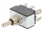 Switch: toggle | Pos: 3 | DPDT | ON-OFF-ON | 21A/14VDC | TB/TB1 | 50m&Omega;