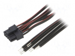 Cable | female | PIN: 10 | 0.4m | 4A | Insulation: PVC | black-red | TLYp