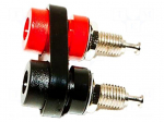 Laboratory connector: 4mm banana | socket | 30VAC | 60VDC | 15A | black