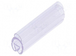 Markers | 4&divide;10mm | PVC | transparent | -30&divide;60&deg;C | PT+20 | UL94V-0 | W: 6mm