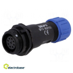 SP13 | pistik | naine | PIN:9 | IP68 | 4&divide;6,5mm | 3A | jootmine | kaabli jaoks