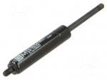 Gas spring | Thread: M6 | L: 115mm | &Oslash;out: 15mm | Piston diam: 6mm | 100N