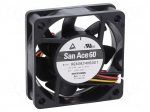 Fan: DC | axial | 24VDC | 60x60x20mm | 31.2m3/h | 29dBA | ball | 4100rpm