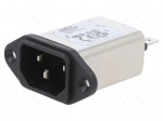 Connector: AC supply | socket | male | Inom: 3A | Ir: 310uA | 250VAC