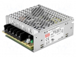 Power supply: switching | for building in,modular | 50W | 5VDC | 10A