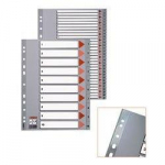 Divider Esselte PP, A4, numbers 1-12, plastic