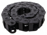 Cable chain | LIGHT | Bend.rad: 75mm | L: 990mm | Int.height: 25mm