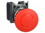 Switch: emergency stop | 22mm | Stabl.pos: 2 | NC + NO | red | none | IP66