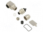 Connector: M12 | plug | PIN: 5 | male | angled | IP67 | screw terminal