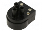 Connector: circular | plug | male | PIN: 3 | 3A | 250VAC | nickel plated
