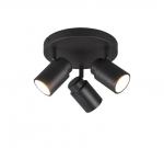 Trio Angelo H2O spotlight 3-pc GU10 matt black gaismeklis 880430332 4017807508376