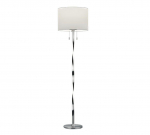 Trio Nandor stāvlampa E27 + LED brushed steel  475310307 4017807380439