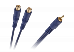 Helis&uuml;steemid ja tarvikud // Helikaablid koos pistikutega // Kabel 1 x RCA wtyk - 2 gniazda RCA 0.2m