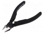 Pliers | side,cutting | ESD | blackened tool | 125mm | with side face