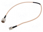 Test lead | BNC plug,plug type N male | Len: 0.6m | brown-beige