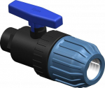 PP Compression ball valve  40x1 1/4" F Elysee