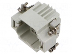Connector: HDC | contact insert | male | CDD | PIN: 24 | 10A | 600V | 24+PE