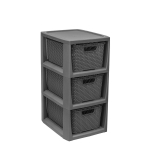 Furniture sections and sets // Kontorim&ouml;&ouml;bel // Regał z 3 koszykami BranQ antracyt