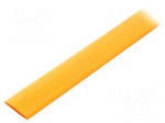 Heat shrink sleeve | glueless | 2: 1 | 32mm | L: 1m | orange | polyolefine