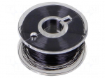 Silver plated copper wires | 0.1mm | black | Cu,silver plated | 100m