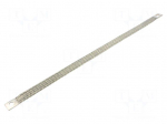 Braids | earthing tape | W: 16mm | 16mm2 | &Oslash;1: 9mm | &Oslash;2: 9mm | 120A | L: 400mm