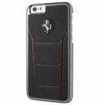 Back panel cover Ferrari  Ferrari Hardcase FESEHCP6BKR iPhone 6/6S 488 black/red stiching
