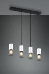 Tosh pendant 4xE27 black/antique white gaismeklis