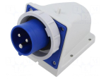 Connector: AC supply | socket | male | power supply | 16A | 230VAC | IP67