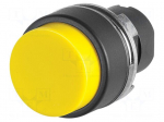 Switch: push-button | 22mm | Stabl.pos: 1 | yellow | none | IP65 | convex