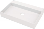 Granite countertop washbasin with space for a tap - 60x40 cm