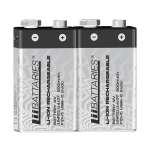 Liibattaries USB-C Rechargeable Powerful batteries Lithium-Ion 6F22 6LR61 MN1604 &laquo;Krona&raquo; 9V 500mAh 9V (2pcs)