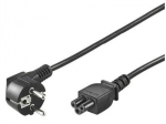 Goobay NK 114 S-180 Power Cord CEE 7/7 (Type-F) to C5, 1.8 m, Black