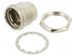 Connector: circular | push-pull | socket | PIN: 12 | 1A | HR25 | soldering