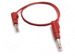 Test lead | 32A | banana plug 4mm,both sides | Urated: 600V | Len: 2m
