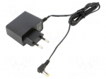 Power supply: switching | mains,plug-in | 12VDC | 1A | 12W | 84% | angled