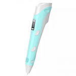 Riff Fantasy 3D Pen Printing Pen with LCD for Kids with 1.75mm ABS/PLA Fillament wire AC Powered Blue