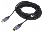 Cable | HDMI plug,both sides | PVC | HDMI 2.1,optical | Len: 10m | grey