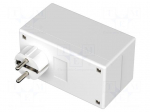 Enclosure: for power supplies | X: 65mm | Y: 120mm | Z: 66mm | white
