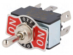 Switch: toggle | Pos: 3 | DP3T | ON-OFF-ON | 20A/12VDC | 0&divide;55&deg;C | 50m&Omega;