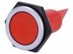 Indicator: LED | flat | 24&divide;28VDC | Cutout: &Oslash;30.2mm | IP67 | brass