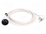 Extension lead | 3G1.5mm2 | 2m | PVC | white | Sockets no: 1 | 16A