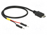 Cable | USB 2.0 | USB B micro plug,1pin pin header x2 | 0.3m | black