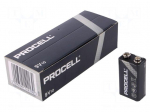 Battery: alkaline | 9V | 6F22 | Batt.no: 10 | non-rechargeable