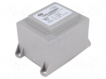 Transformer: encapsulated | 55VA | 230VAC | 9V | 6.1A | Mounting: PCB