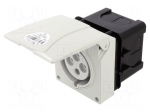 Connector: AC supply 3-phase | socket | female | 32A | 400VAC | IP44