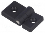 Hinge | Width: 30mm | technopolymer (PA) | black | H: 36mm