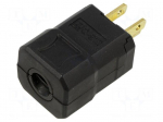 Connector: AC supply | male | plug | 2P+PE | 125VAC | 15A | Colour: black