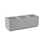 FLOWERPOT PLASTIC KARO 90X30X30CM GREY